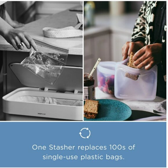 Stasher Reusable Silicone Sandwich Bag - NWT - Picture 3 of 5